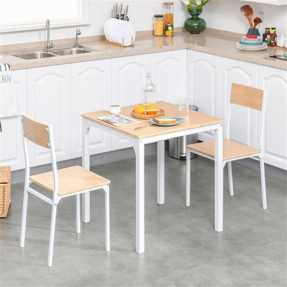 Dining Table and Chair Including A Square Dining Table and 2 Matching Chairs
