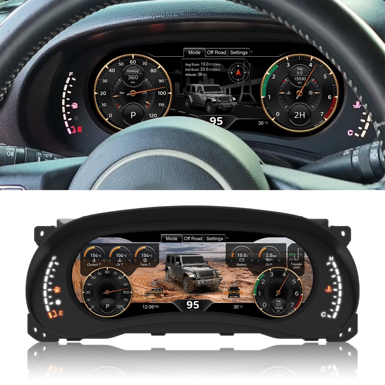 LED Dashboard Display Panel