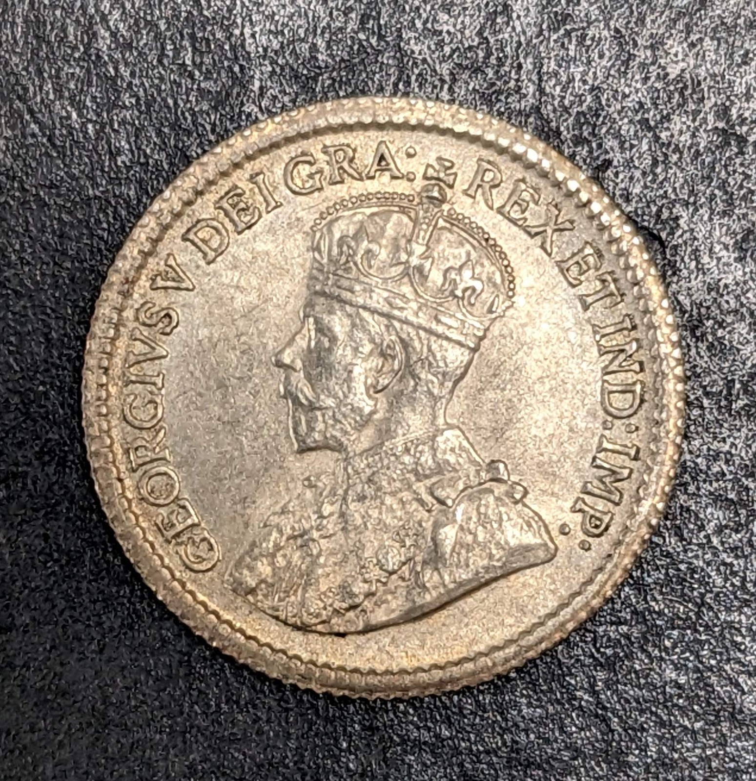 1917 Canada 5 Cent Silver