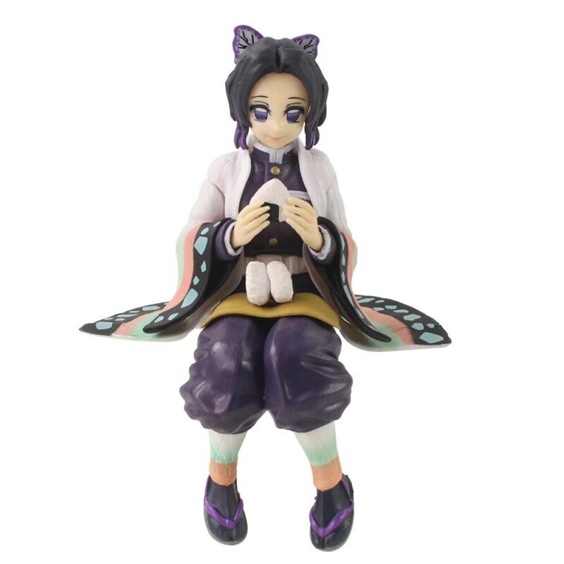 Demon Slayer Anime Action Figure Kochou Shinobu Eat Rice Balls 5.1 Inch