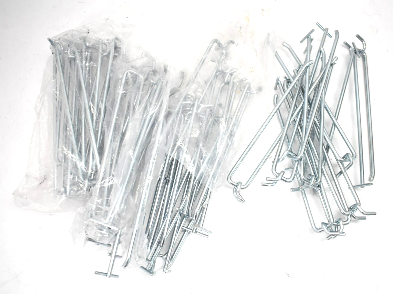 Lot of 40 Commercial Retail Heavy Duty Pegboard Wall Hooks Brackets Supports