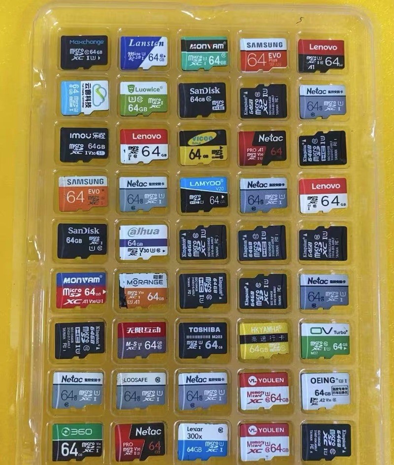 5pcs 256GB TF SD Cards Flash Memory Random Brand Mixed Brand
