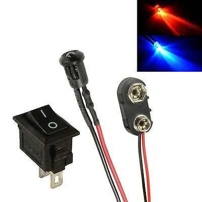 Alternating Red & Blue Small 3mm LED Kit Car, Boat, Caravan Dummy Fake Alarm