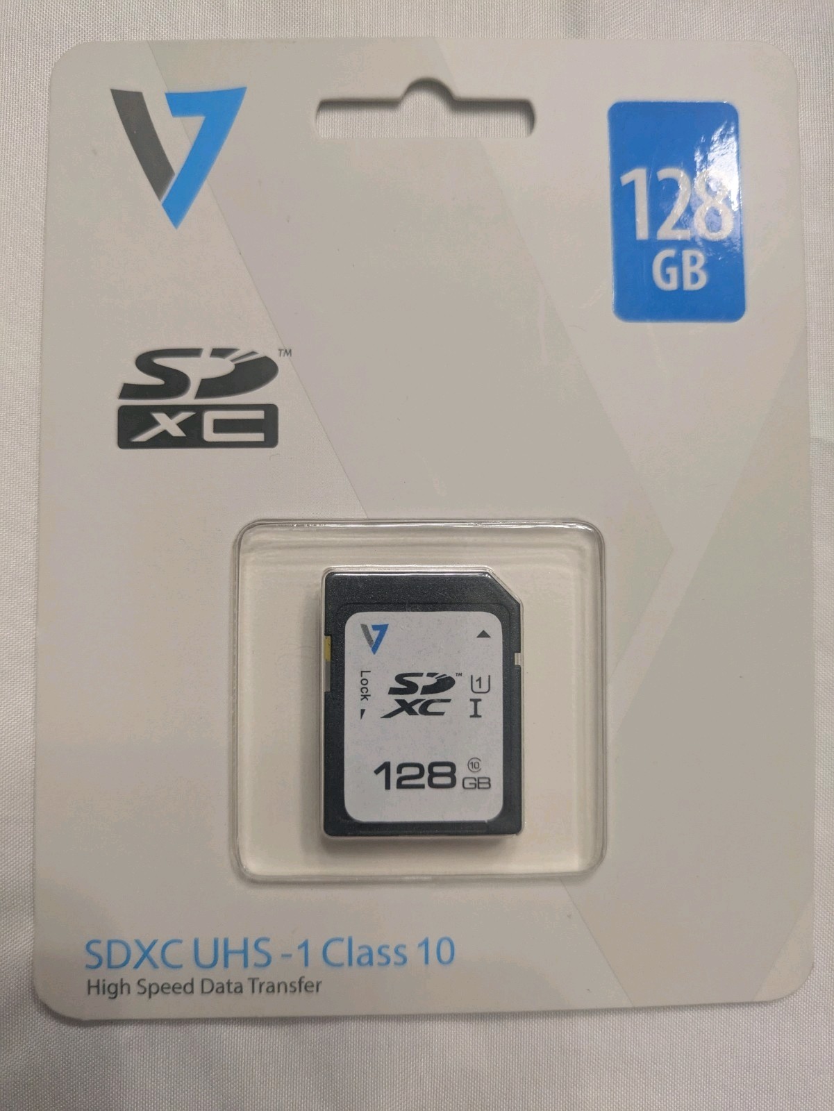 128GB V7 SDXC Card Class 10 High-Speed Memory Storage.