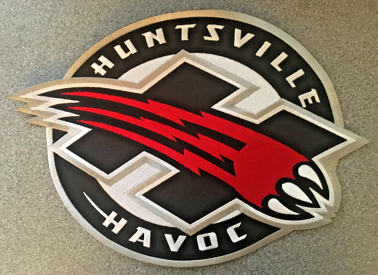 2004-14 HUNTSVILLE HAVOC SPHL HOCKEY MINORS VINTAGE LARGE 10" ALT TEAM PATCH