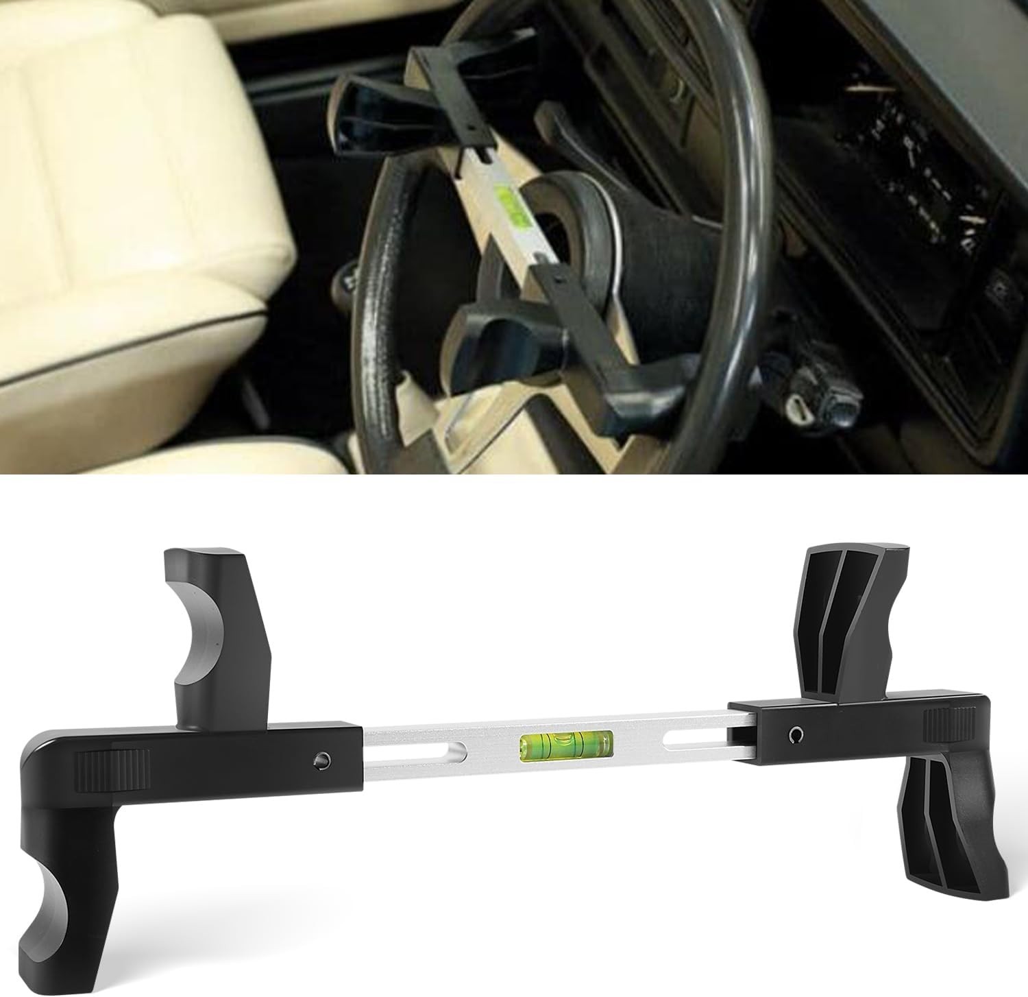 Spring-Loaded Steering Wheel Leveling Tool for Vans & Trucks - Durable Precision