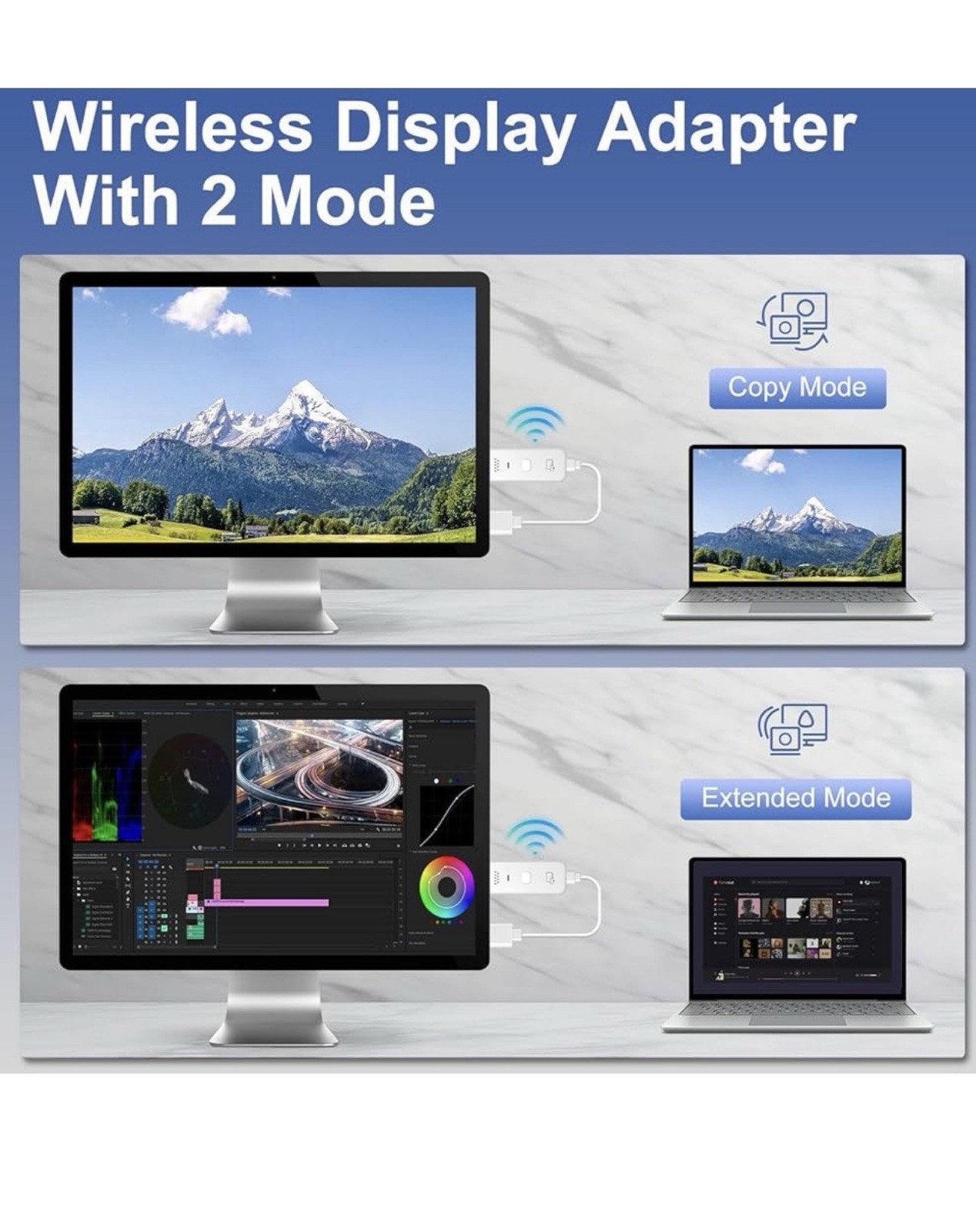 Wireless HDMI Transmitter and Receiver 2-in-1,