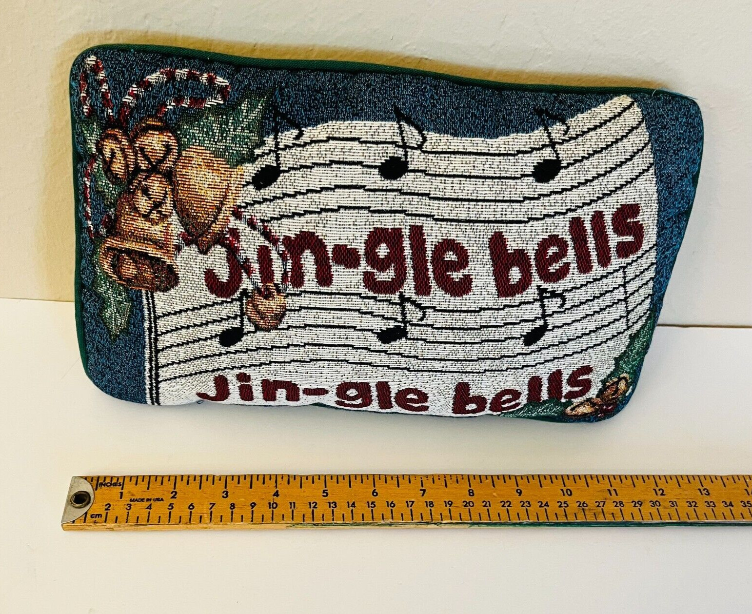 Jin-gle Bells Holiday Decoration Accent Pillow