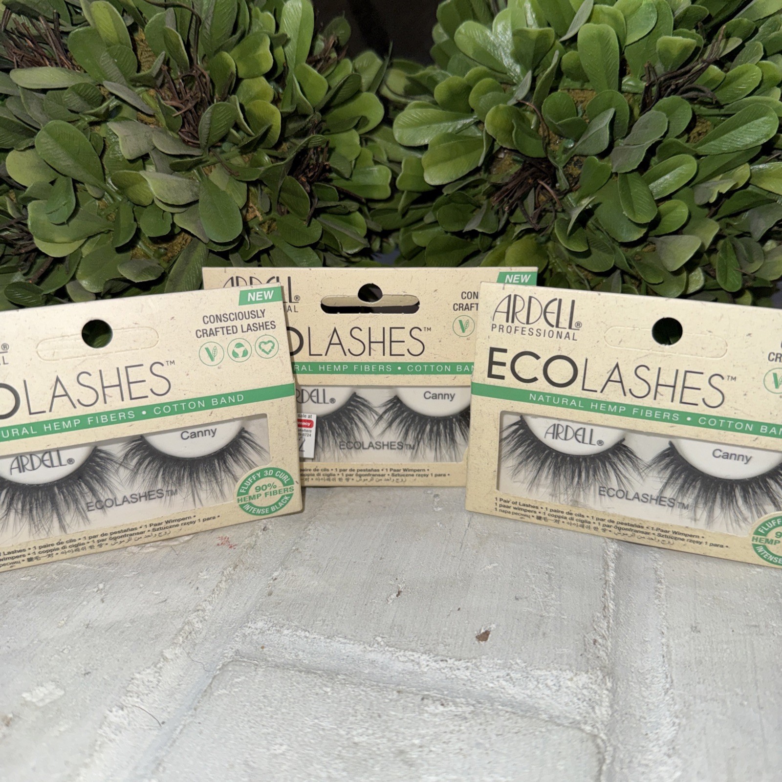 Ardell Sustainable Organic Eyelashes Lashes - Canny - Hemp Fibers Black 3-pair