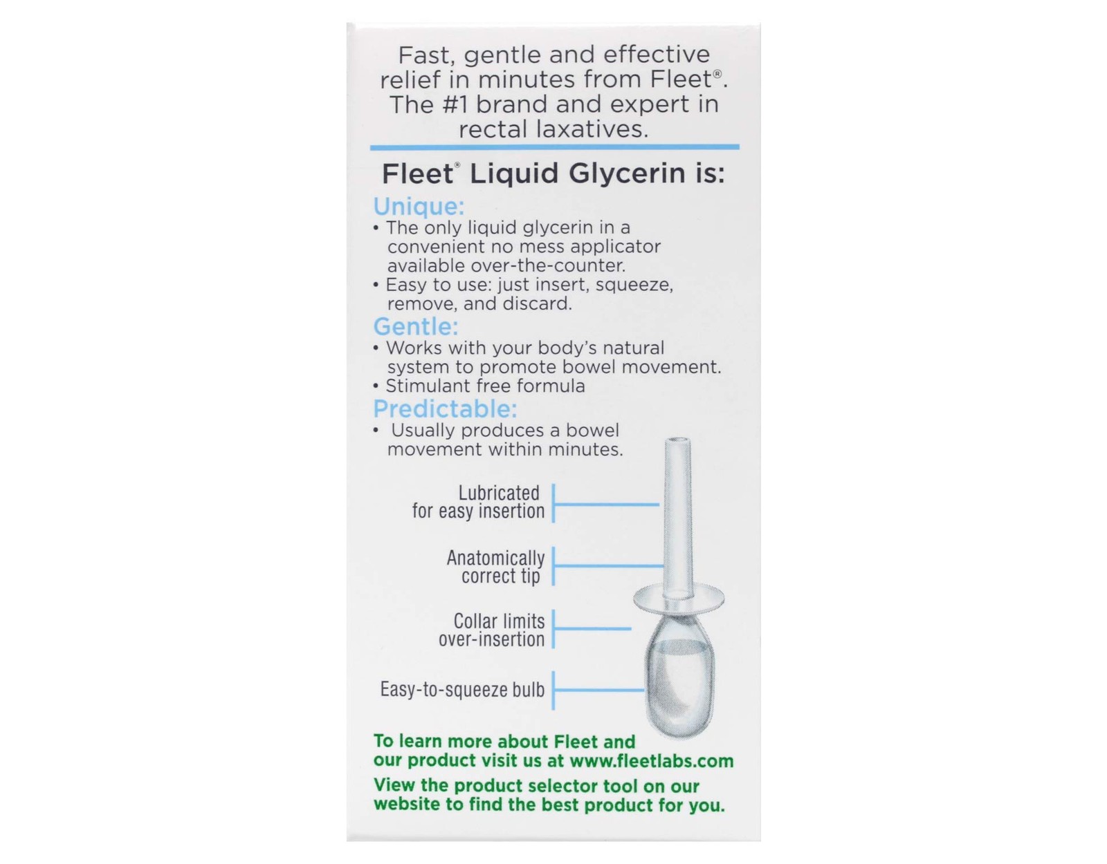 Fleet Liquid Glycerin Suppositories 4 Each (Pack of 3)
