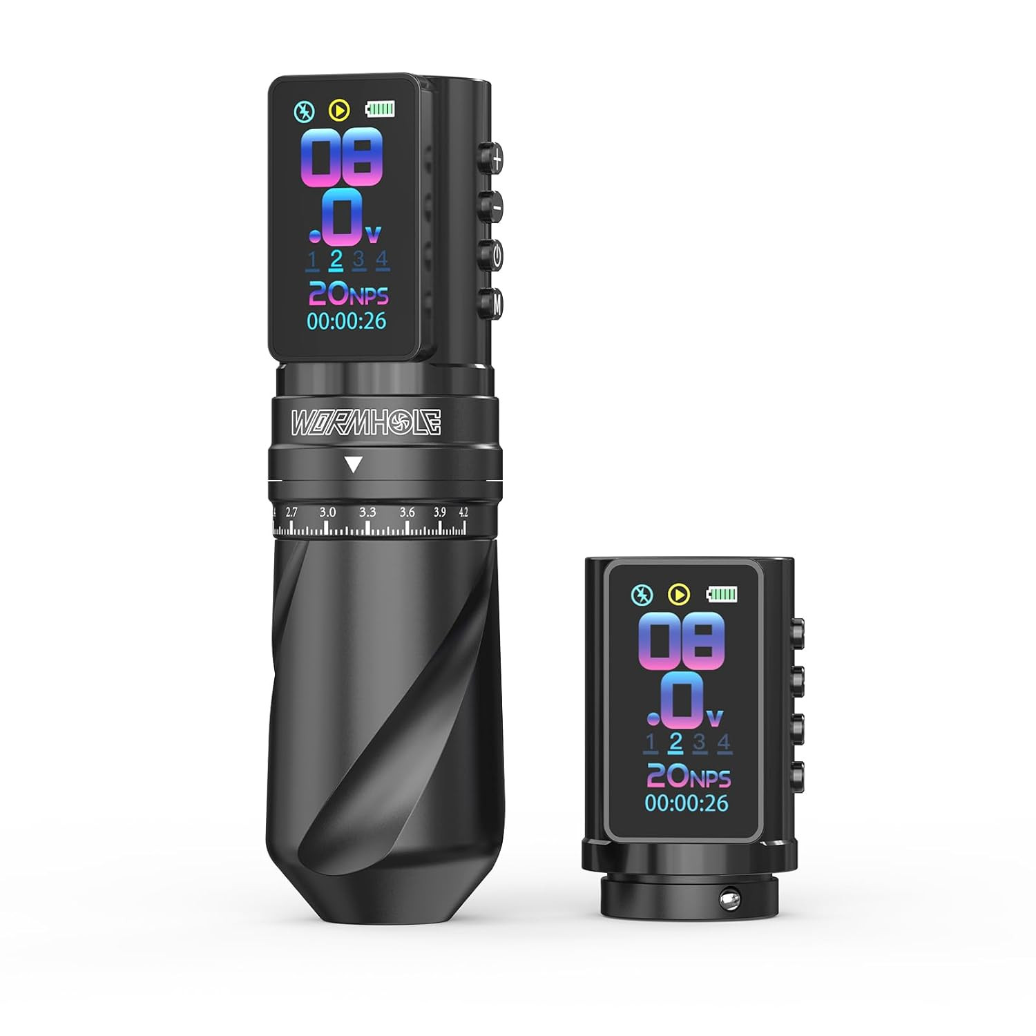 Gun Wireless Tattoo Machine Multi-Function Tattoo Pen 2,300Mah Battery with Repl