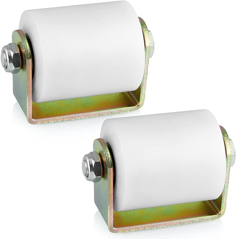 2-Pack Slide Gate Guide Roller 3 Inches, Rolling Gates Guider with C Bracket, Ny
