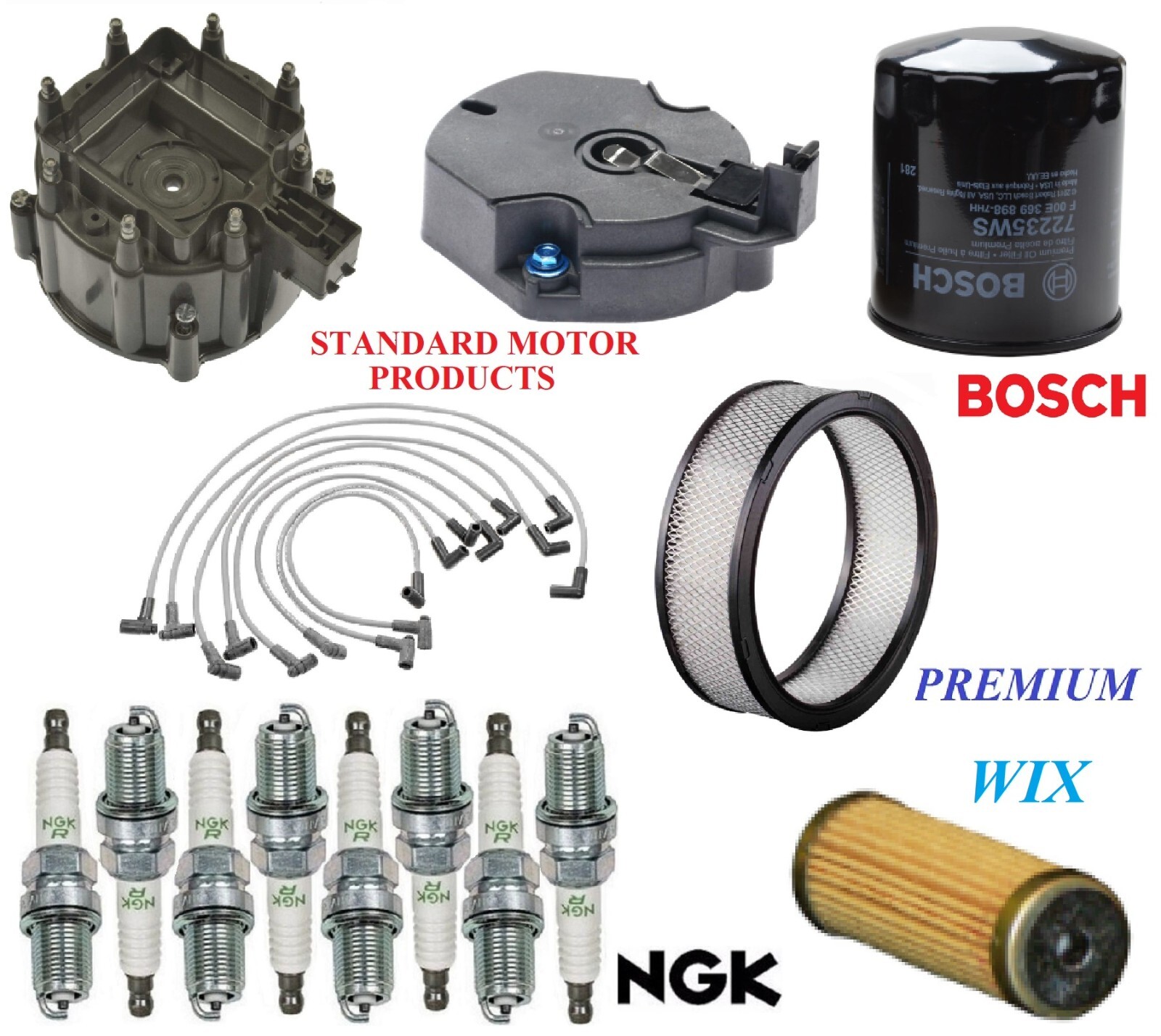 Tune Up Kit Filters Cap Wire Spark Plug For CHEVY K20 SUBURBAN V8 6.6L 1977-1980