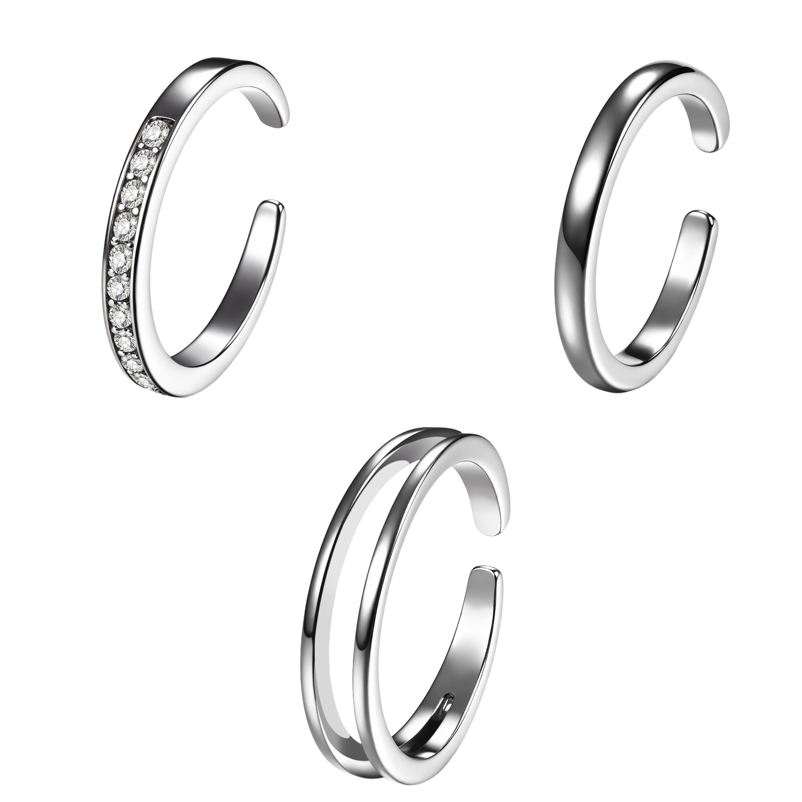925 Sterling Silver Women's Toe Ring Open Adjustable Summer Beach Foot Jewelry