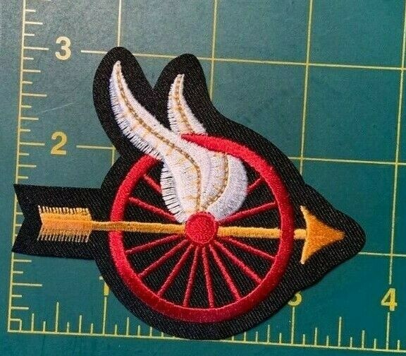 winged wheel patch arrow winged wheel patch biker jacket patch motorcycle patch