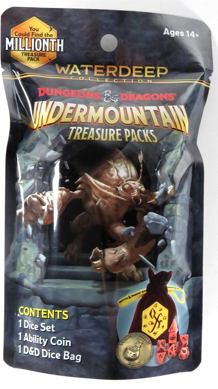 D&D UNDERMOUNTAIN Treasure Pack WATERDEEP COLLECTION Dice Set bag coin booster