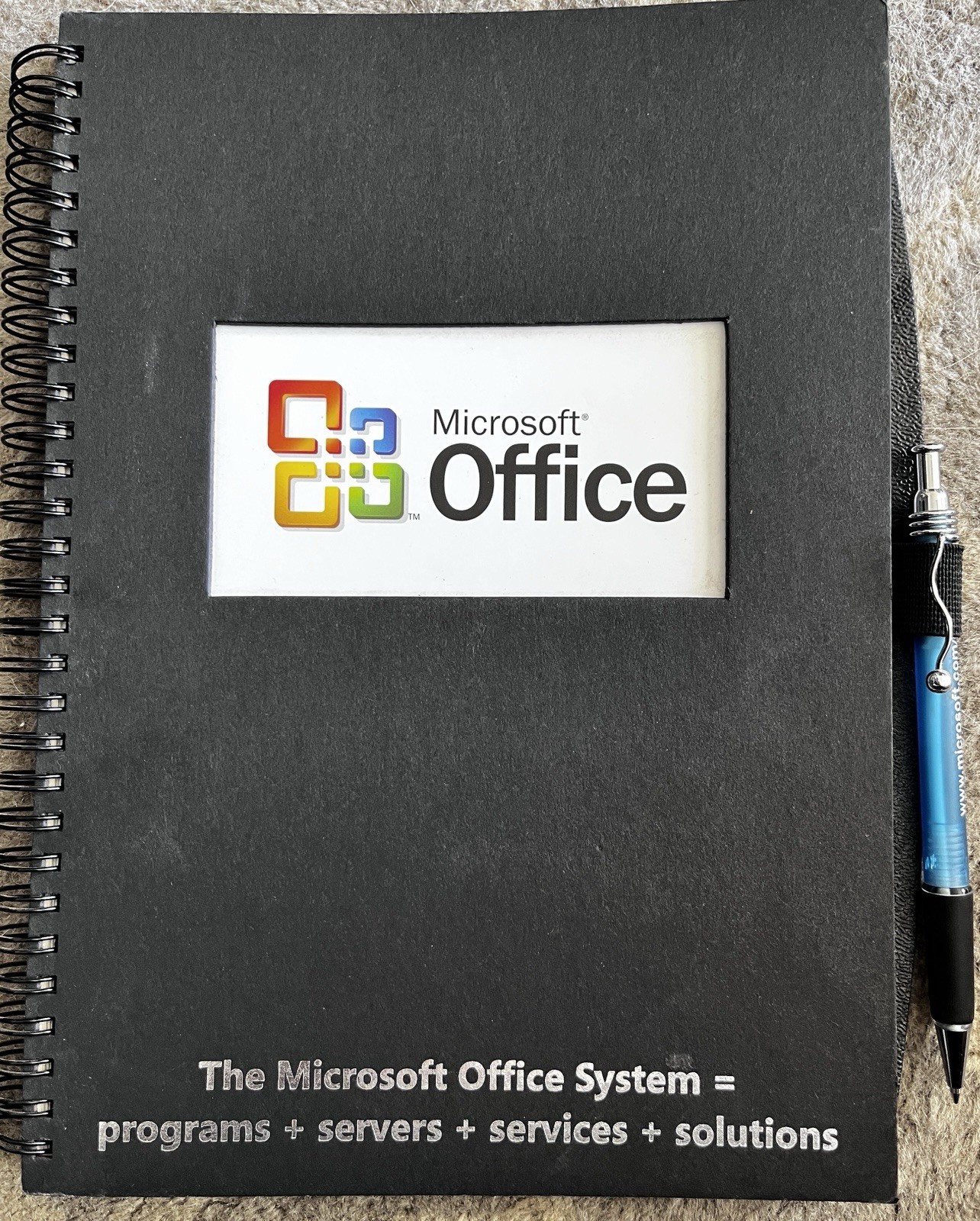 Microsoft Office 2003 SPIRAL NOTEBOOK w/Pen Tech Software Company