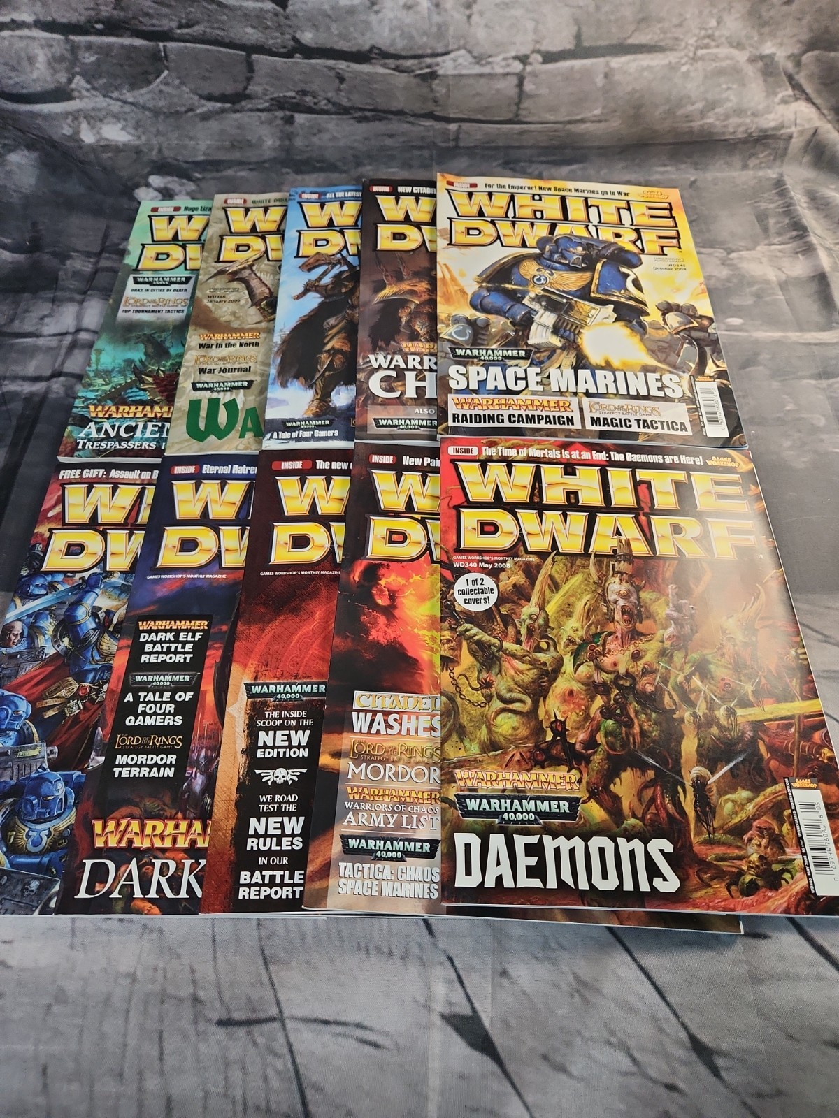 White Dwarf Magazine Lot Issues 340-349