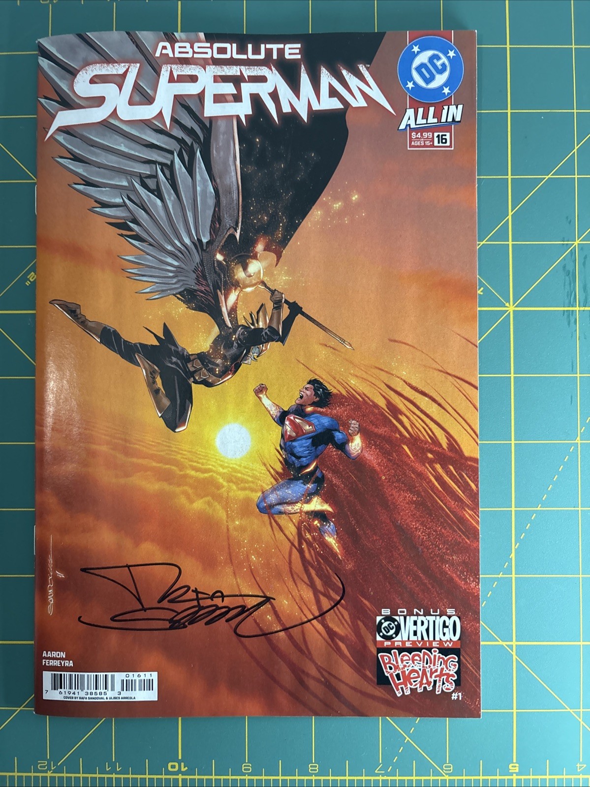 ABSOLUTE SUPERMAN #16 - Cover A: Signed By Rafa Sandoval First Hawkman