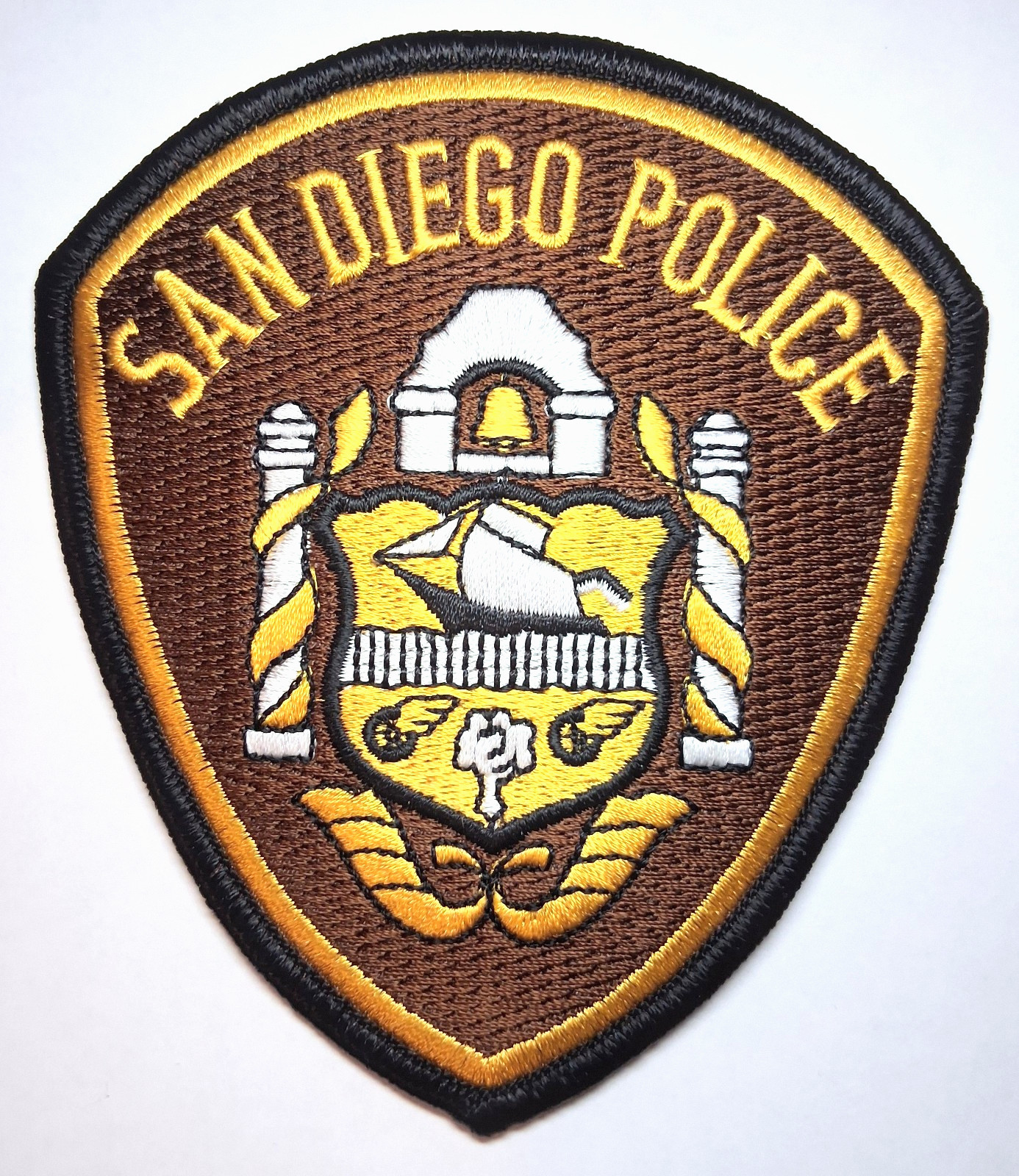 San Diego California Police Patch - Brown Older Issue - FREE Tracked US Shipping