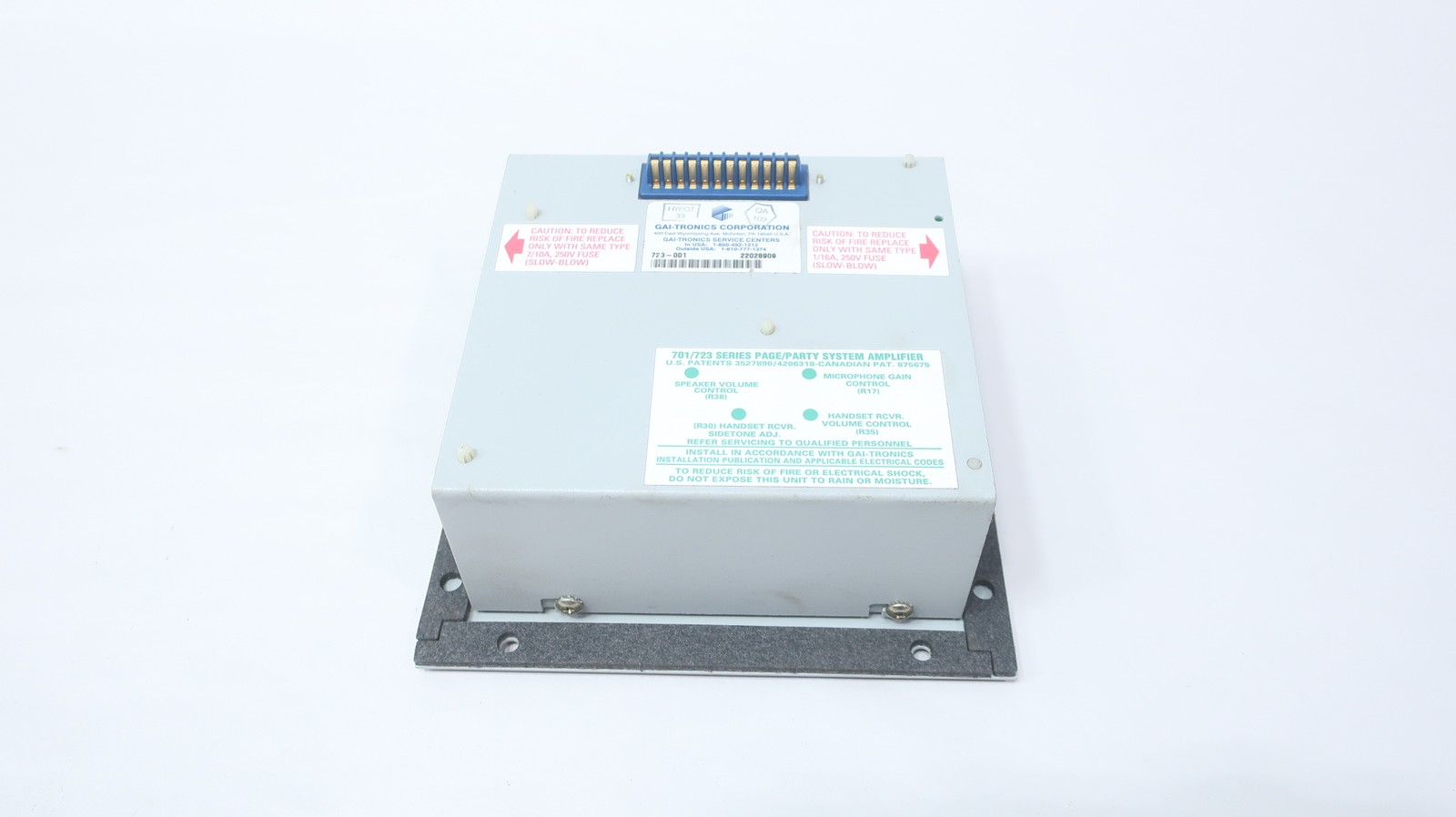 Gai-tronics 723-001 Remote Handset/speaker Amplifier 120v-ac