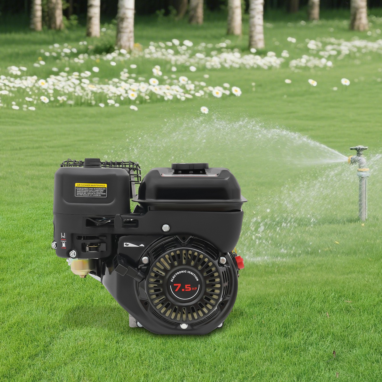 212cc 7.5HP 4-Stroke Gasoline Engine Steel Start Engine W/ Electric/Pull Start