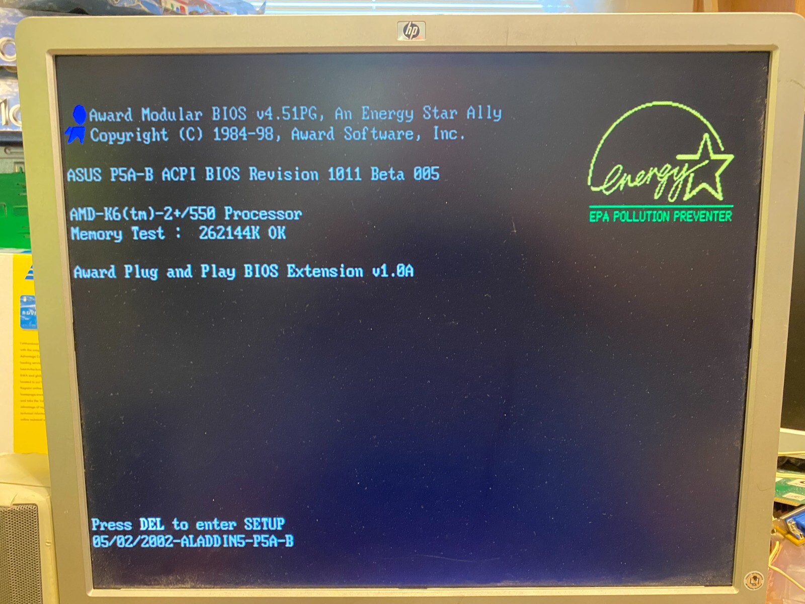 P5A-B CMOS CHIP flashed with the latest BIOS revision including the Boot Block