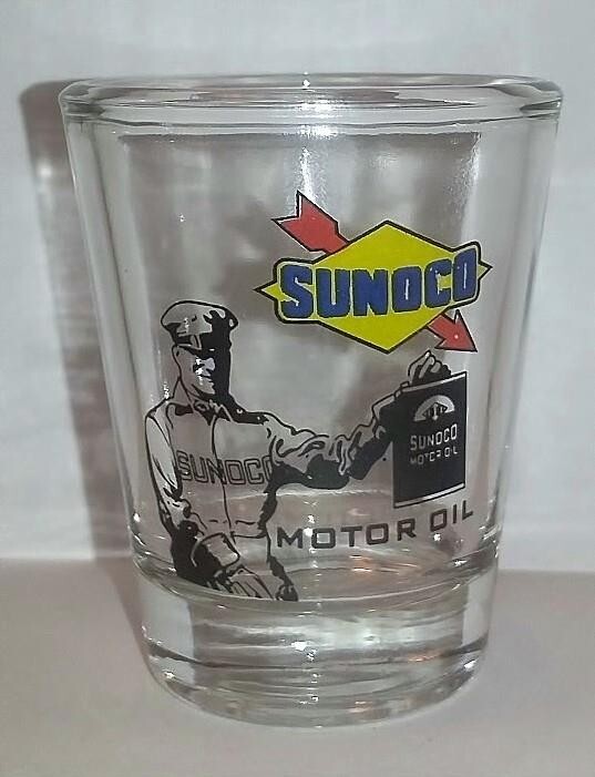Sunoco Gasoline Guy 1½ Shot Glass