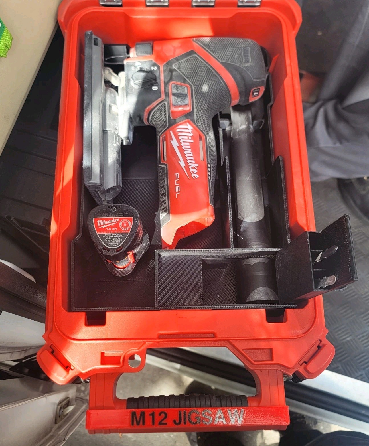 Milwaukee M12 FUEL Jigsaw Packout Compact Organizer Insert for 2545-20