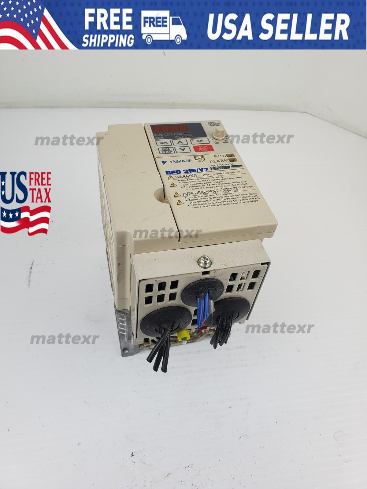 Yaskawa CIMR-V7AM42P2 Variable Speed Drive 3HP 5.5A 460V 3PH