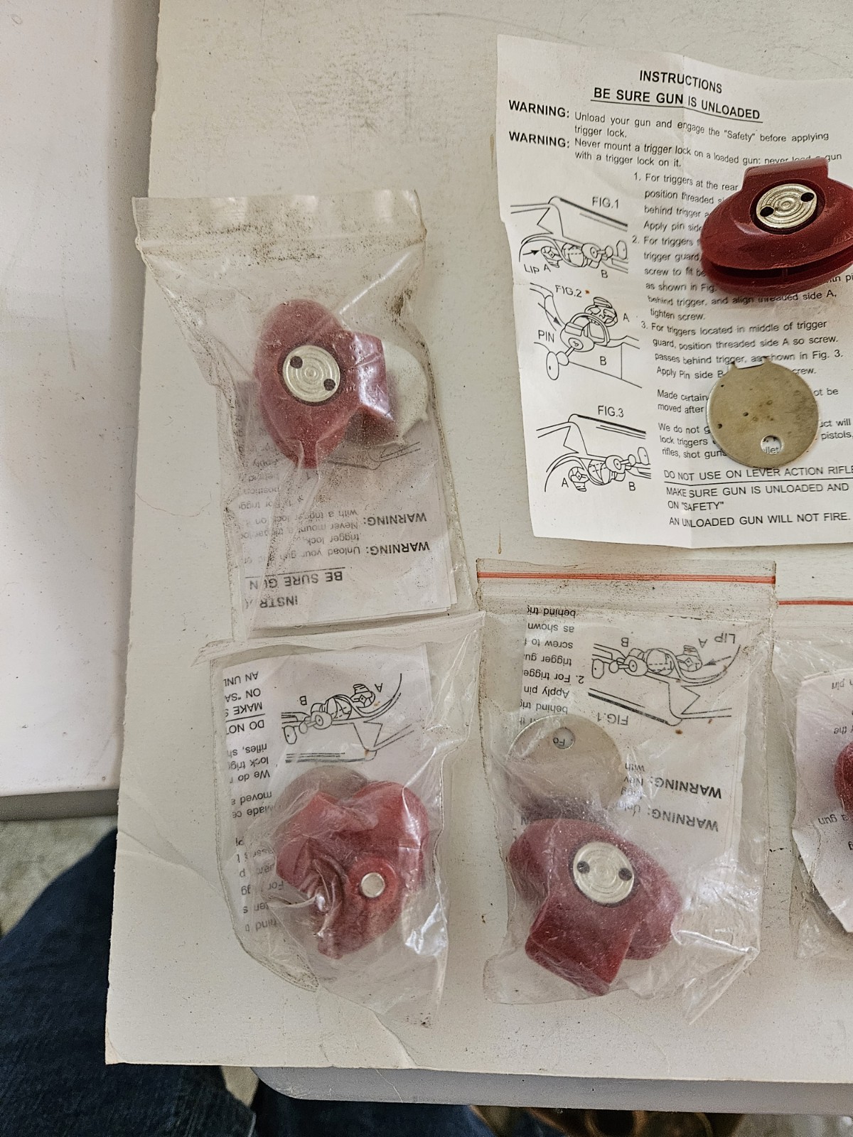 5 New Gun Trigger Locks NOS