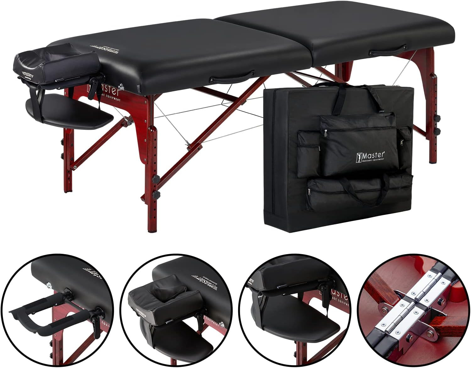 Master Massage Montclair Pro 31” Portable Massage Table Package – Memory Foam Cu
