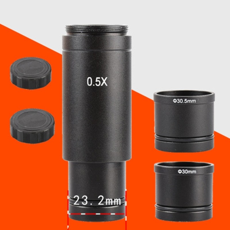 Focusable-Microscope Eyepiece C Mount Adapter Lens For Video Microscope Camera