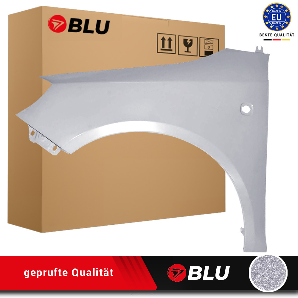 Fender For Skoda Fabia II 2 5J ROOMSTER LA7W Left Silver 07-15 Front Paint