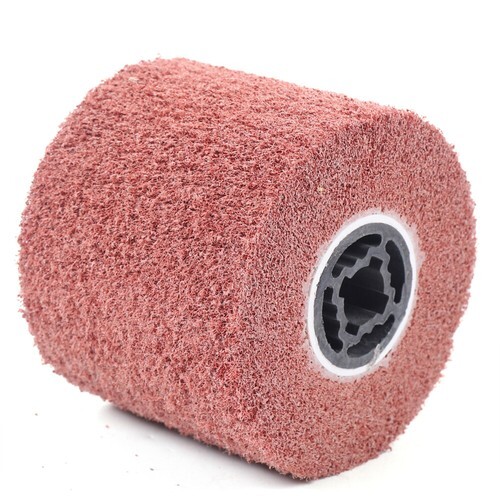 7Pcs Wire Drawing Wheel 60#-600# Grit Drum Burnishing Polishing Buffer Wheel