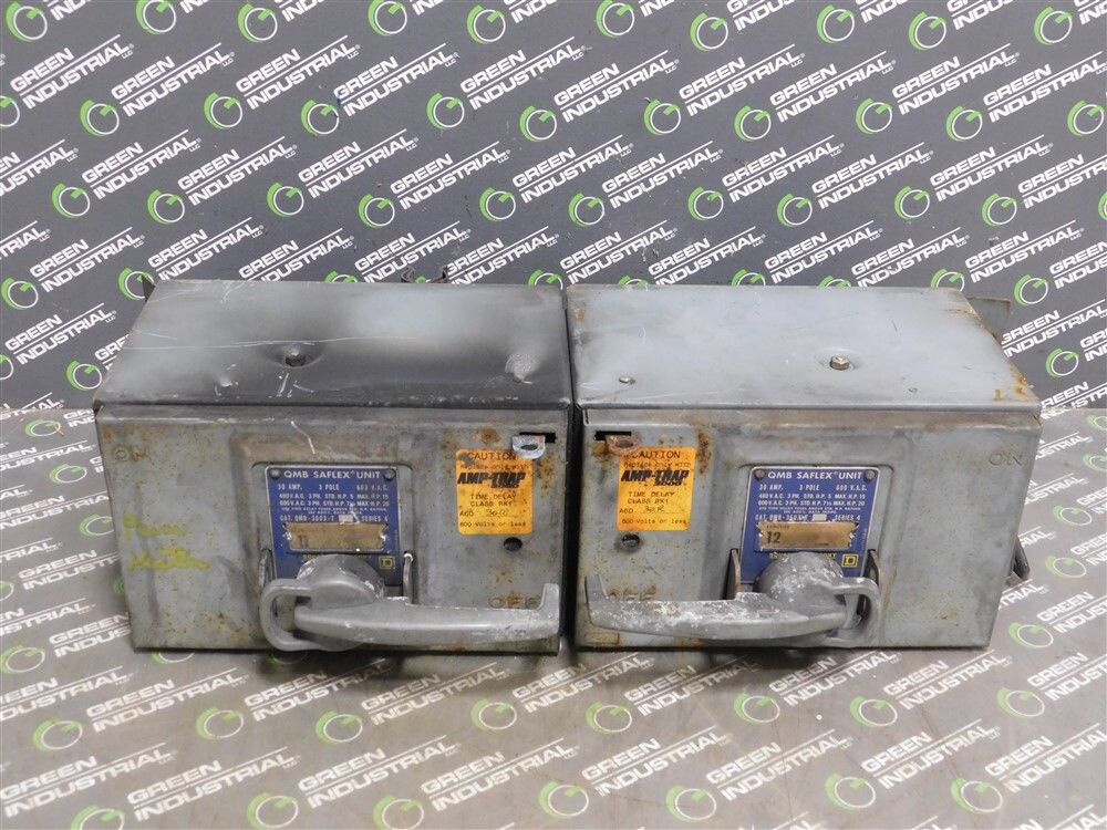 USED Square D QMB-3603-T QMB Saflex Twin Switch Unit Series 4 30A 600V 20 HP Max