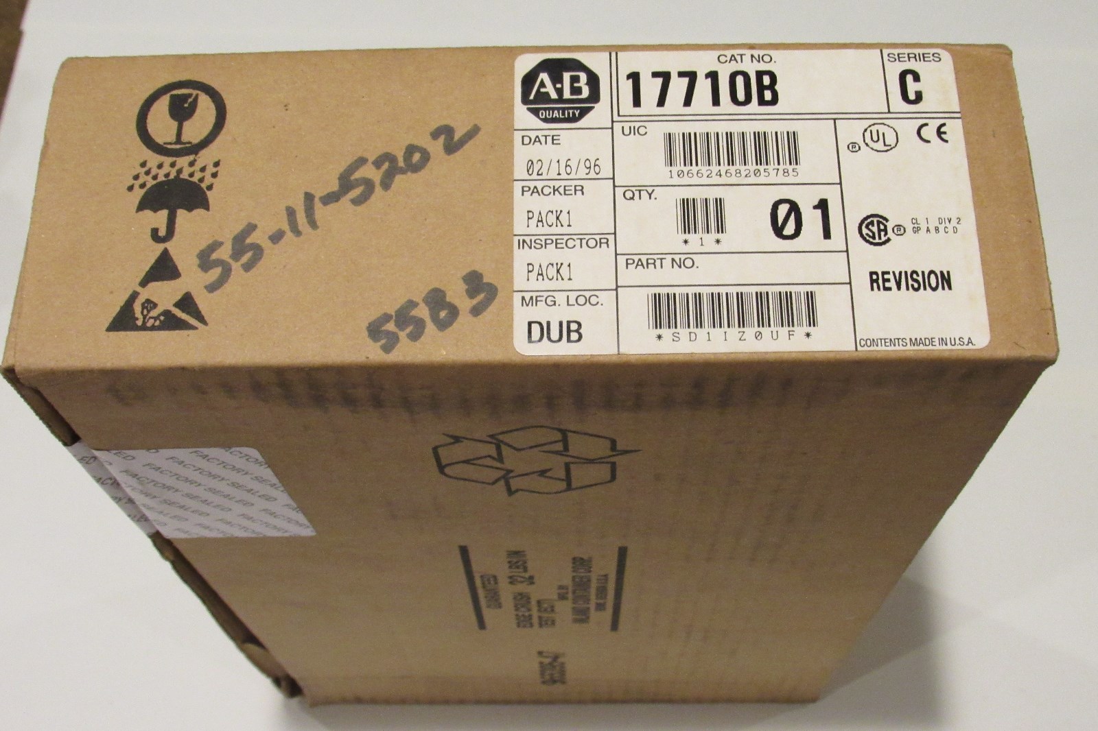 New Allen Bradley 177110B Series C "NIB" Free Shipping!
