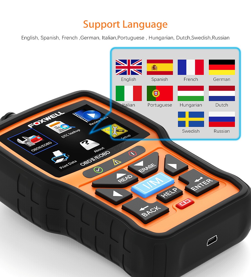Foxwell NT-301 Code Reader Check Engine Fault OBD2 Scanner Car Diagnostic Tool