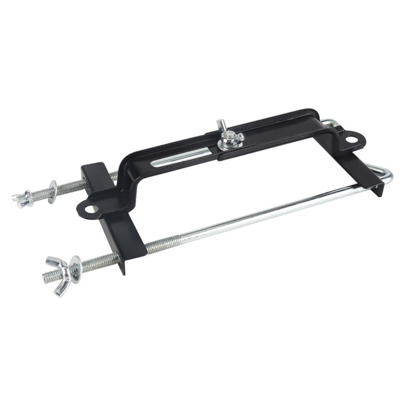 Car Storage Battery Holder Hold Down Rack Adjustable Stabilizer Metal Bracket US