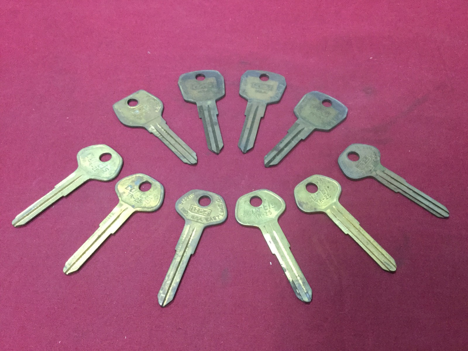 Jaguar & Toyota by Curtis Auto VIZ9, TR25 & FC7 Key Blanks, Set of 10 -Locksmith