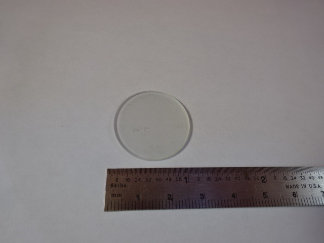 MICROSCOPE PART LENS DIFFUSER ONE SIDE FROSTED OPTICS AS PICTURED &94-60
