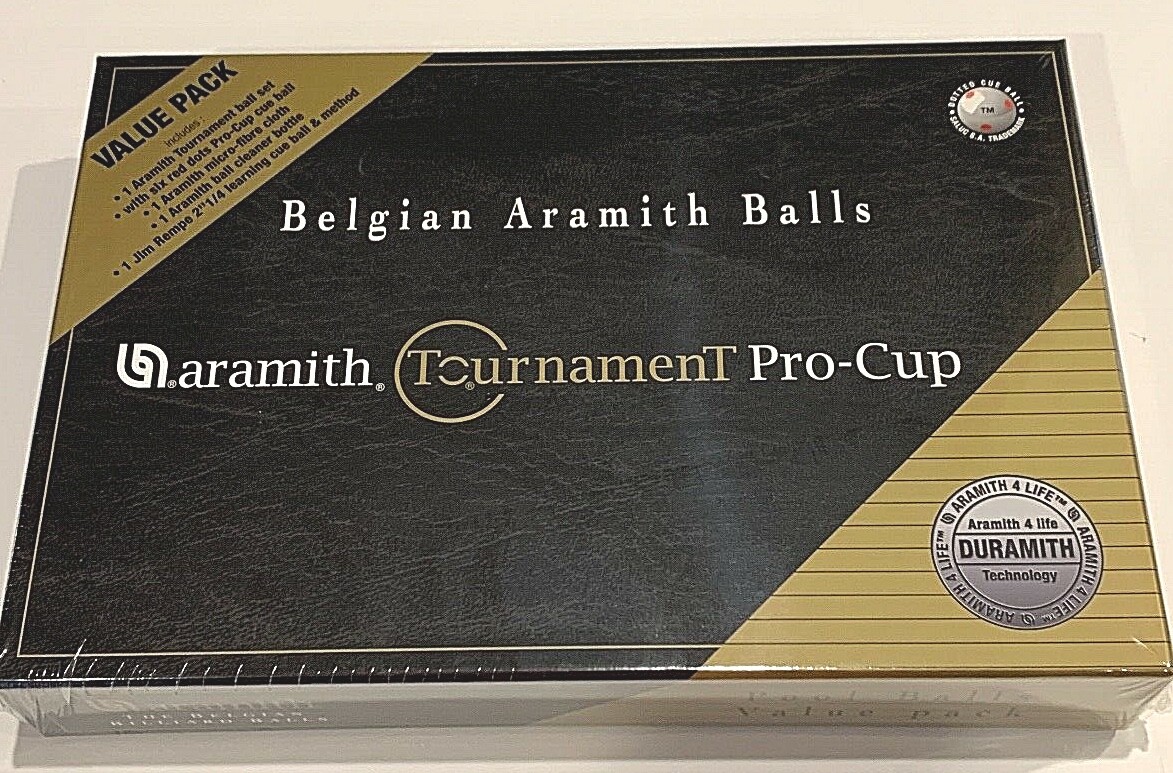 ARAMITH TORNAMENT POOL BALLS PRO CUP VALUE PACK DURAMITH TECH. NEW SHIPS FREE