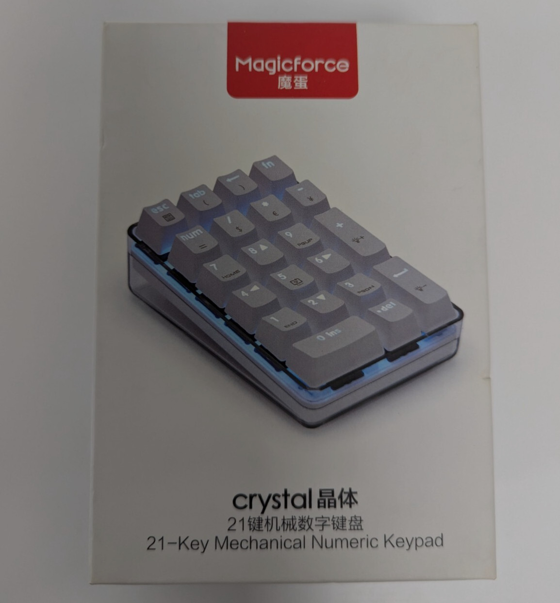 Magicforce 21-Key Mechanical Numpad V2 Gateron Clear Switches LED White