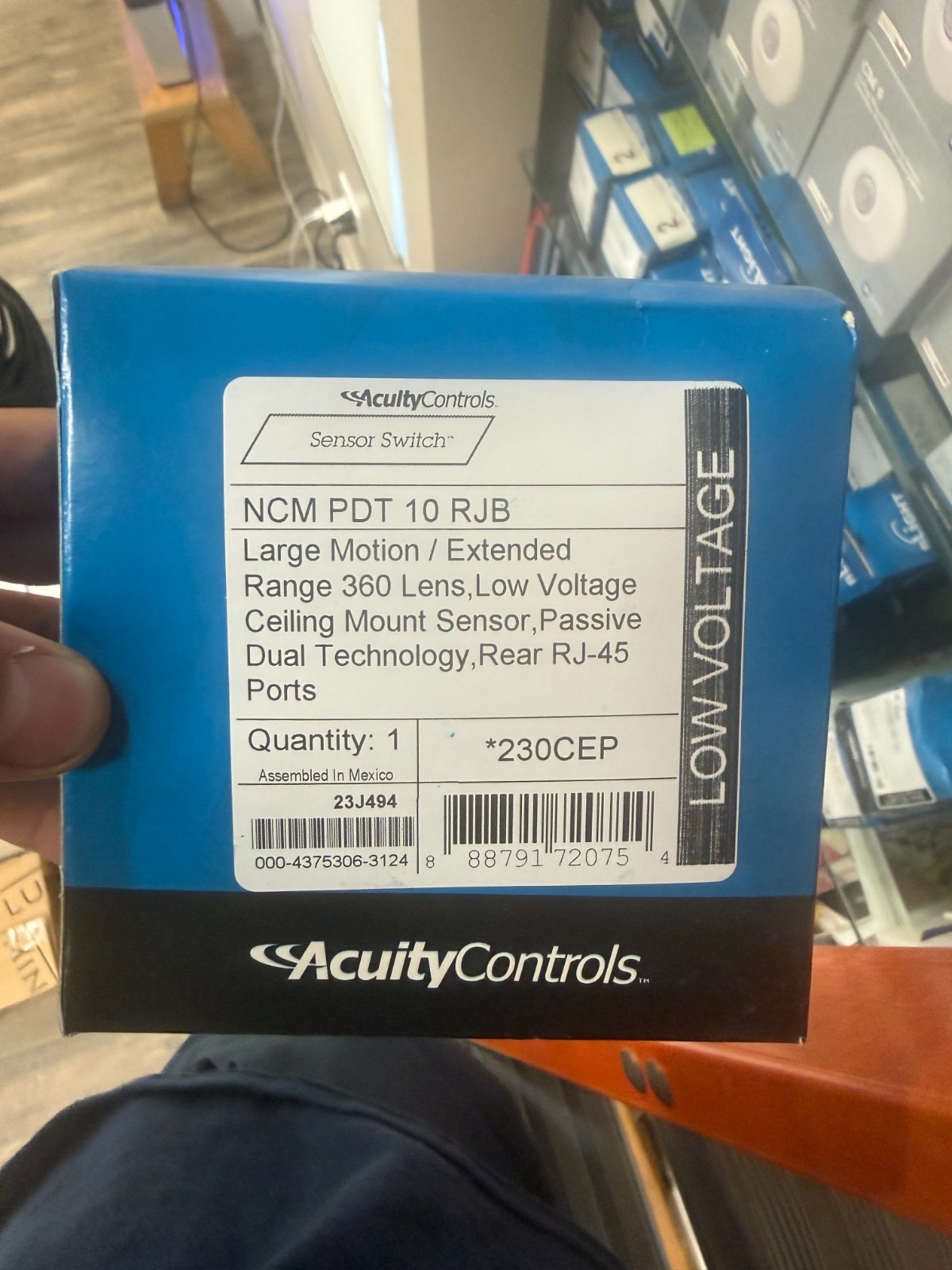 NEW LITHONIA nLIGHT NCM PDT 10 RJB DUAL TECH 360 CEILING OCCUPANCY SENSOR RJ45