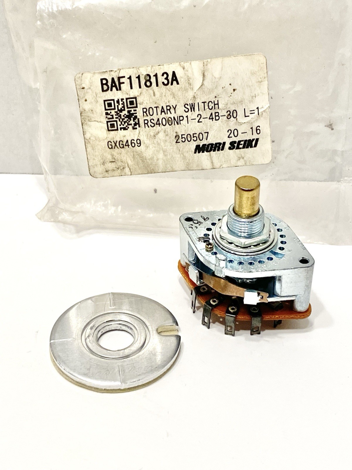 Mori Seiki Rotary Switch BAF11813A for RS400NP1-2-4B-30 L=1