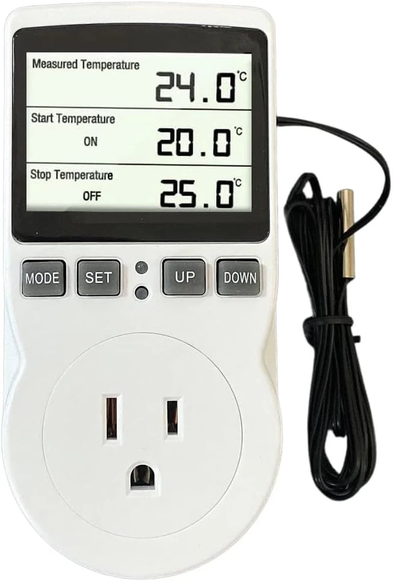 Plug in Thermostat Temperature Controller Outlet Socket