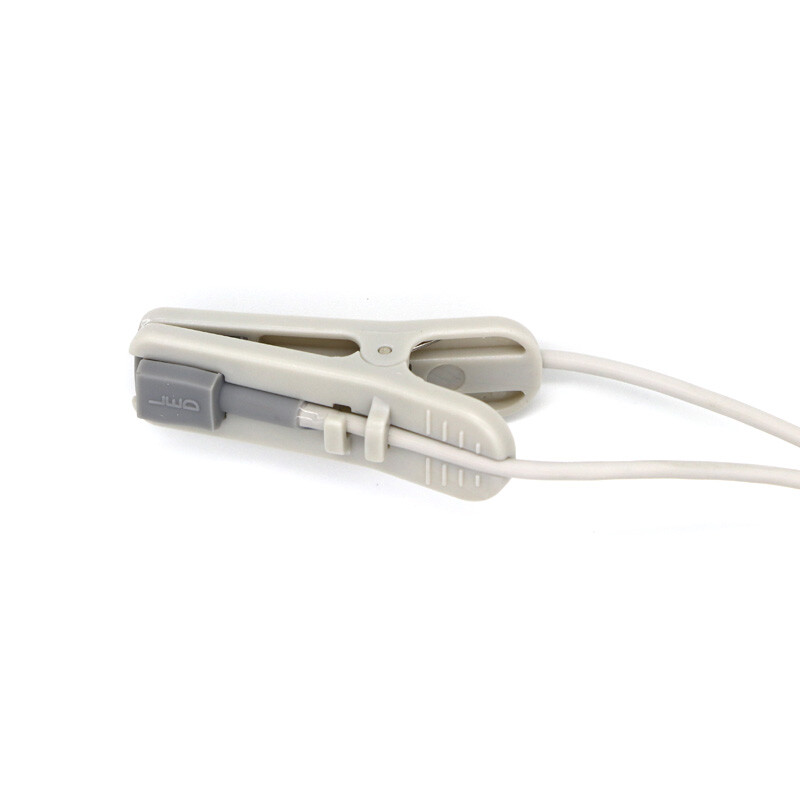 Adult Ear Clips SpO2 Sensor Probe Reusable Sensor Compatible with DS-100A