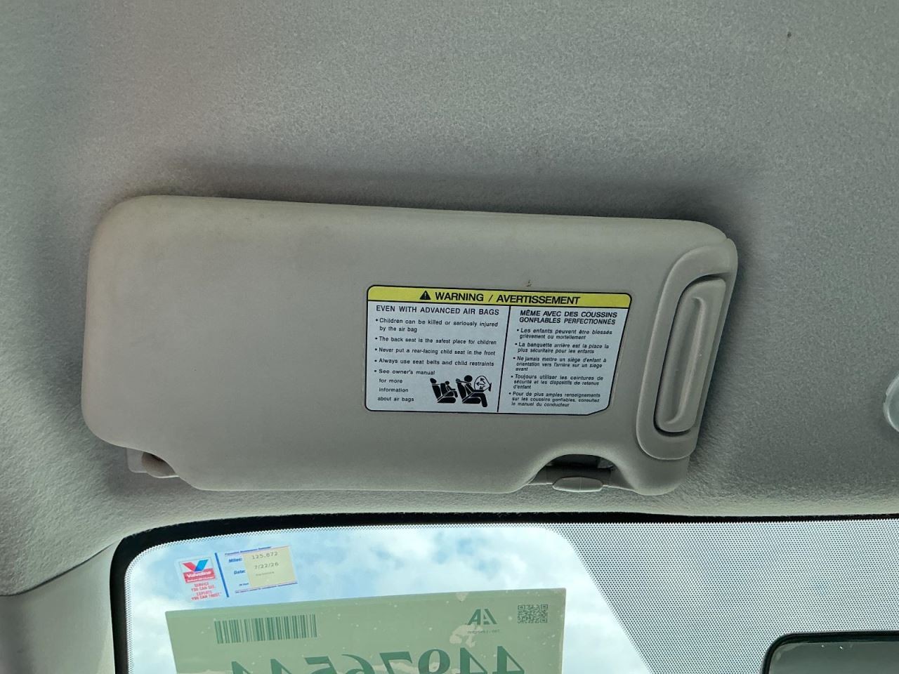 Driver Sun Visor With Bluetooth Phone System Fits 14-15 VERSA 5102869