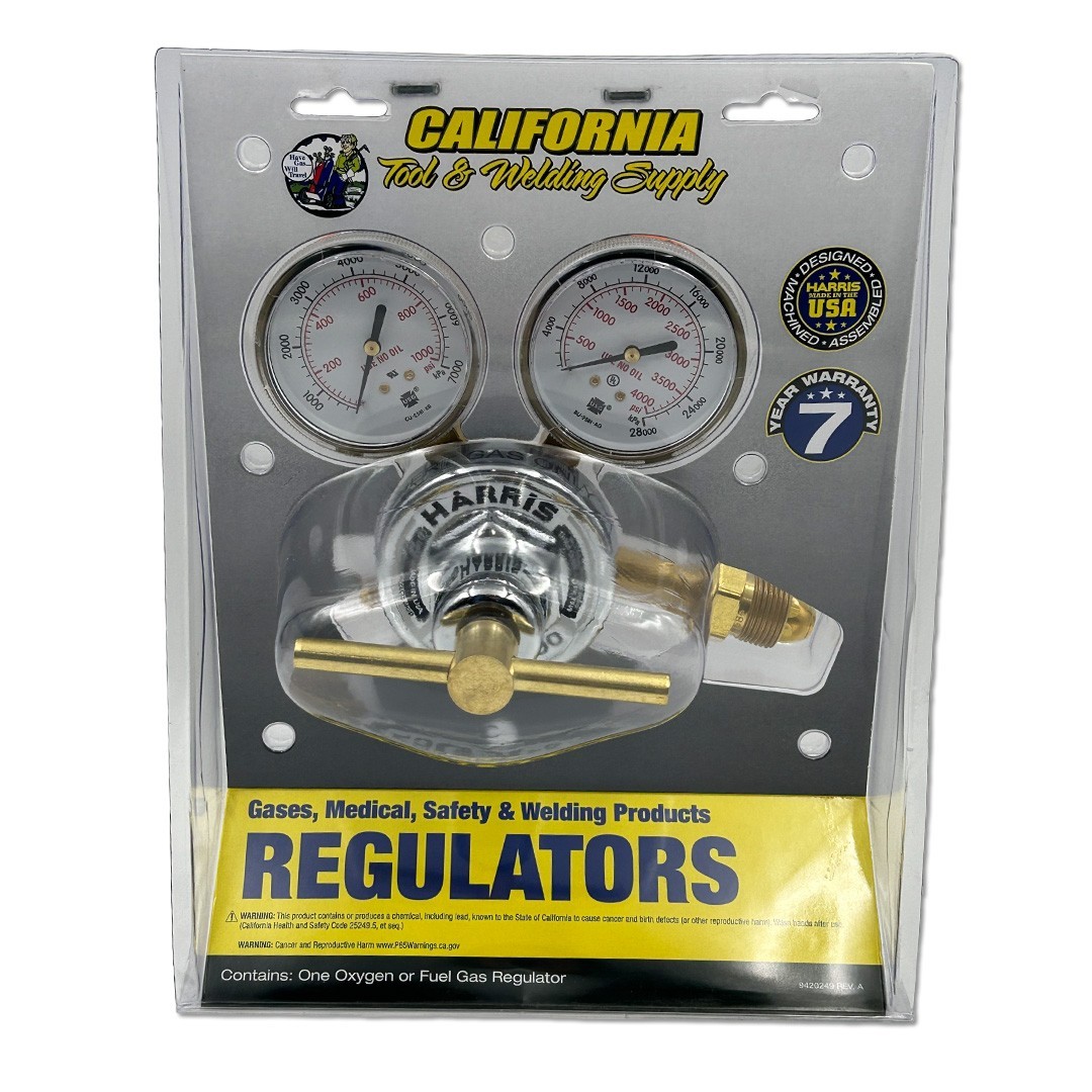 CTWS BY HARRIS 3000609 OXYGEN OR FUEL GAS REGULATOR HIGH PRESSURE 25-500C-580