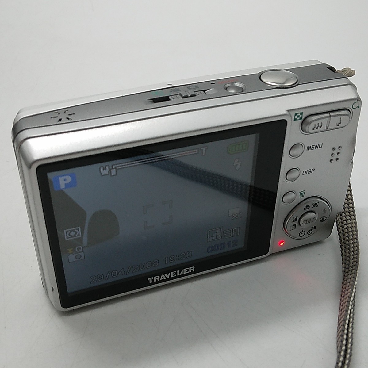 Traveler DC-8500 8MP Silver Compact Digital Camera w/Case, Boxed, Tested/Working